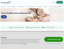 Tablet Screenshot of nutriciavoorprofessionals.nl